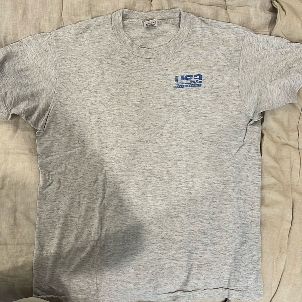 Vintage Gray Table Tennis T Shirt